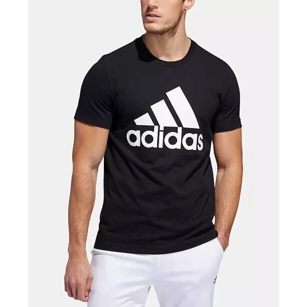 adidas Badge of Sport Tee Men's T-Shirt - Black Size 4x